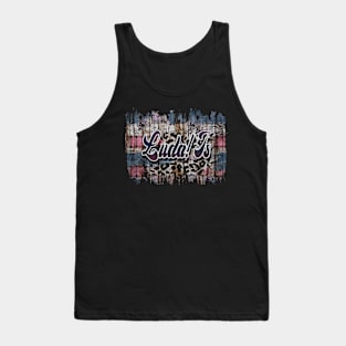 Rainbow Graphic Ludacris Name Birthday 70s 80s 90s Tank Top